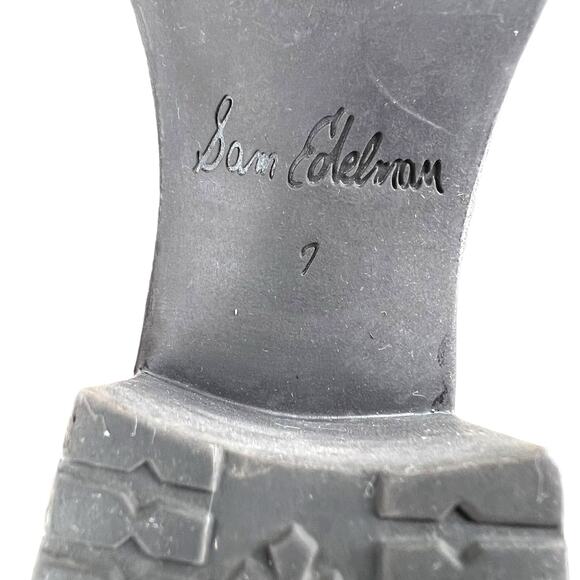 SAM EDELMAN the Hannah Lug Sole Booties in Gray Women's Size 7 - Picture 15 of 15